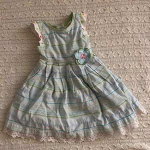 Blueberi Boulevard Pastel Striped Dress